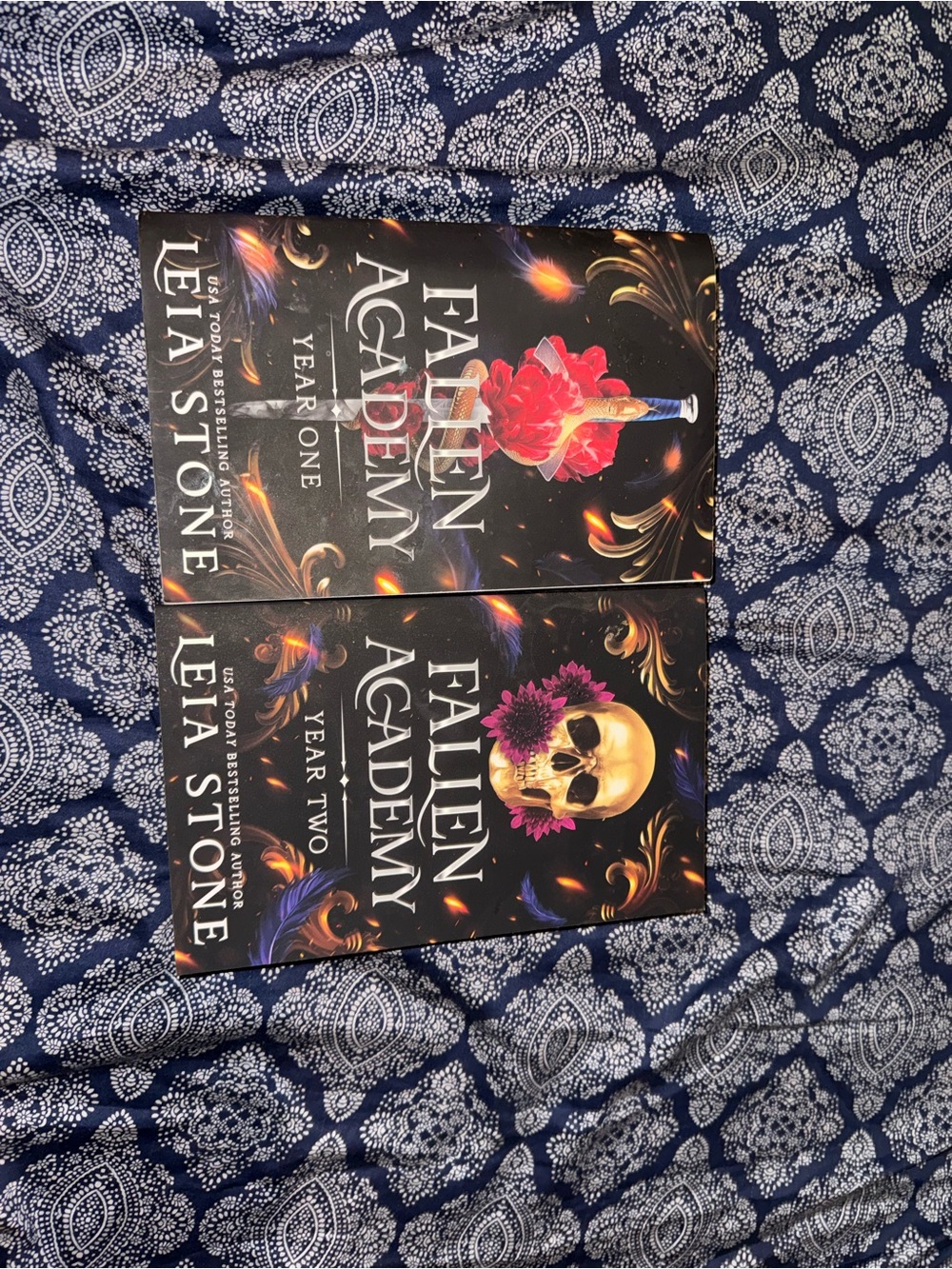 Leila Stone Fallen Academy Year One & Year Two Paperback Set - Black